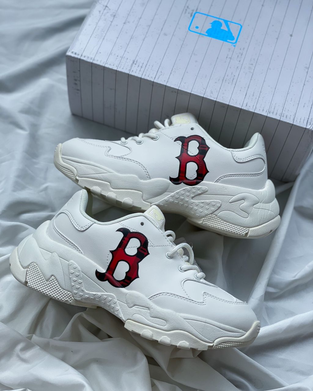 MLB Big Ball Chunky Check Boston Red Sox White