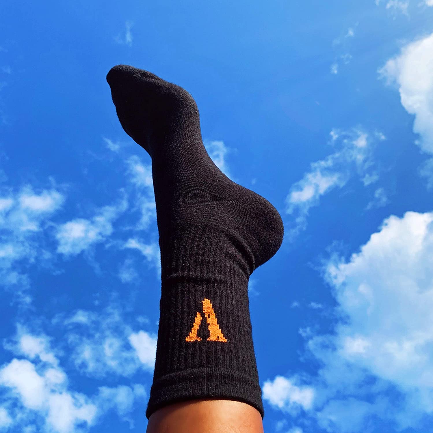 Vlone Orange V Logo Socks - Shop Streetwear, Sneakers, Slippers and Gifts online | Malaysia - The Factory KL