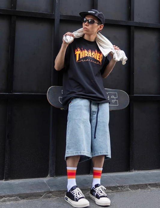 Thrasher Signature Flame Logo T-shirt (Black) - Shop Streetwear, Sneakers, Slippers and Gifts online | Malaysia - The Factory KL