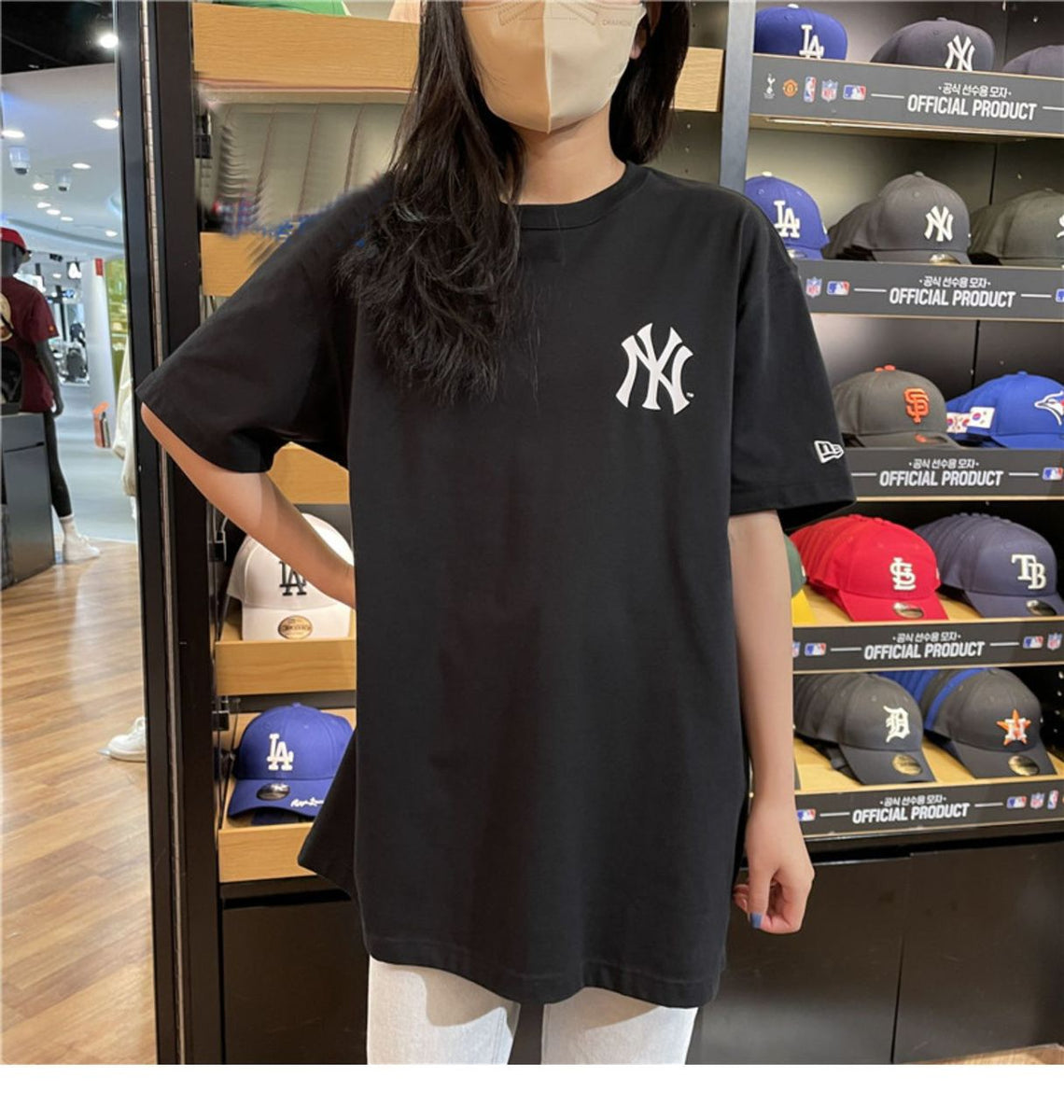 MLB New Era New York Yankees LA Blue Logo T-shirt (White) – The Factory KL