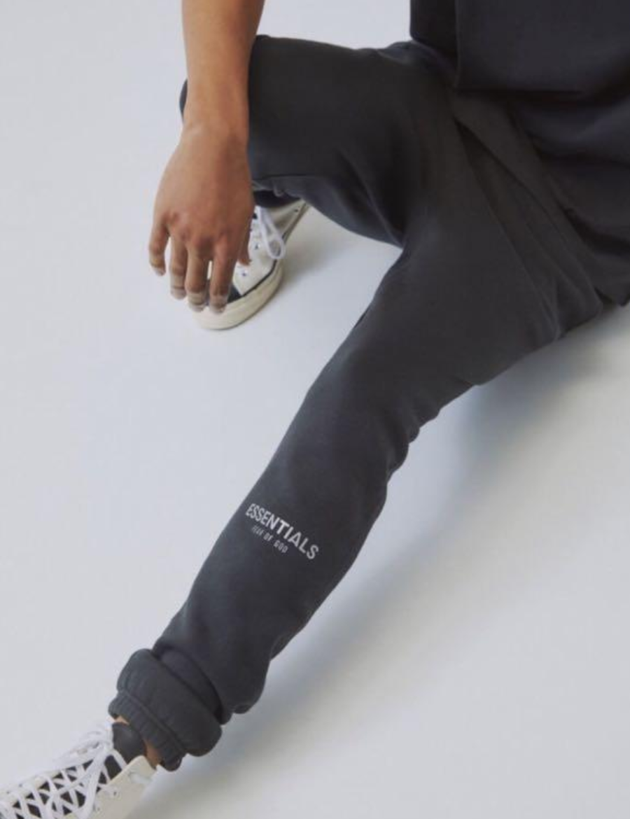 Fear Of God – Fog Essentials Black Reflective Wording Sweatpants