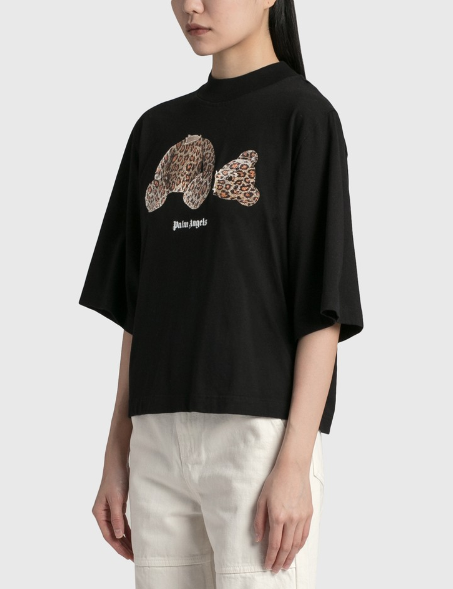 Palm angel Leapard Bear T-Shirt (Black)