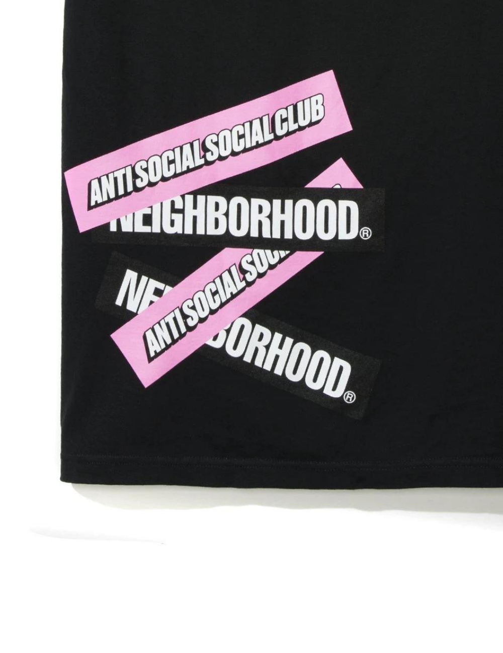 Anti Social Social Club x Neighborhood 'Stuck On You' Tee (Black) - Shop Streetwear, Sneakers, Slippers and Gifts online | Malaysia - The Factory KL