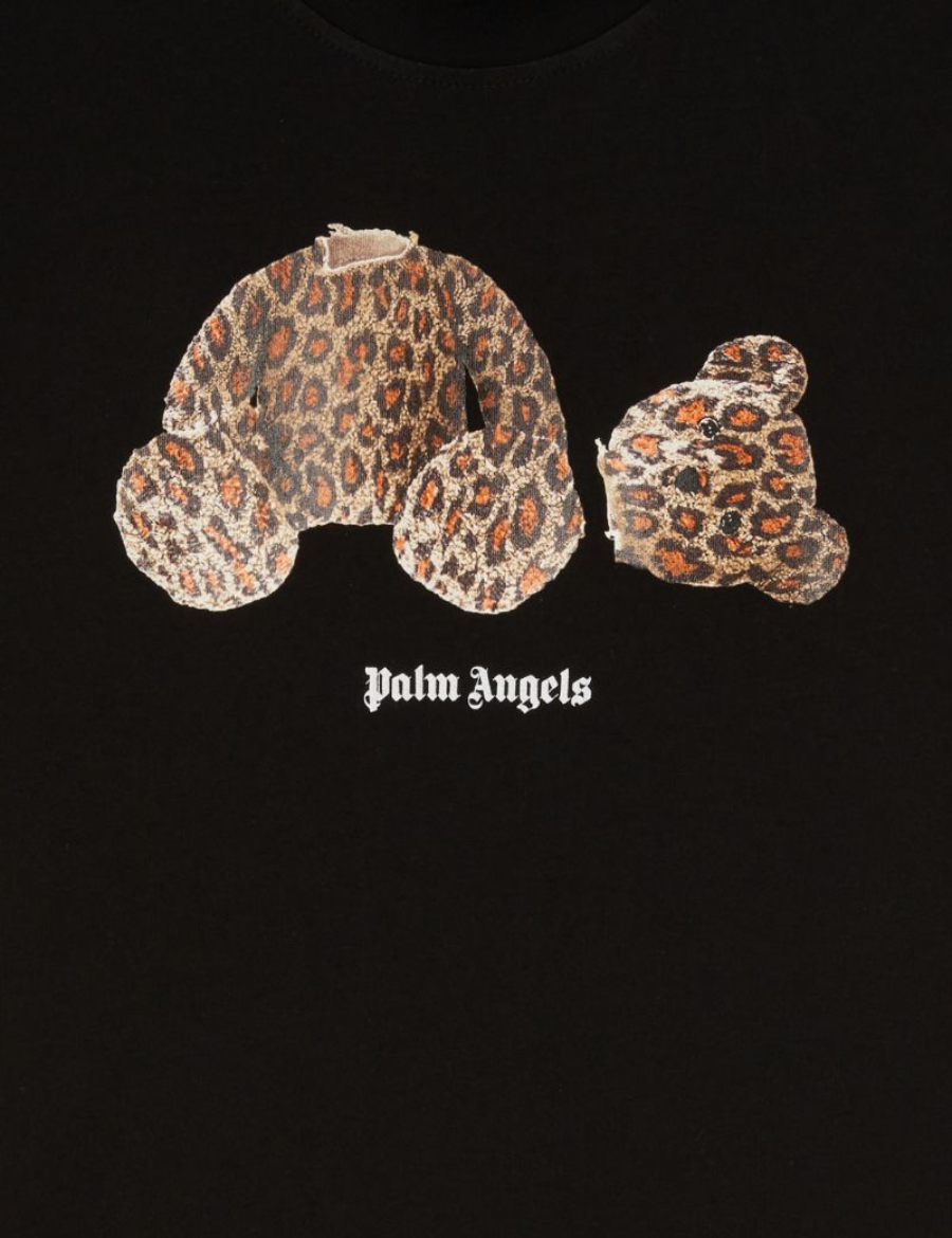 Palm angel Leapard Bear T-Shirt (Black)