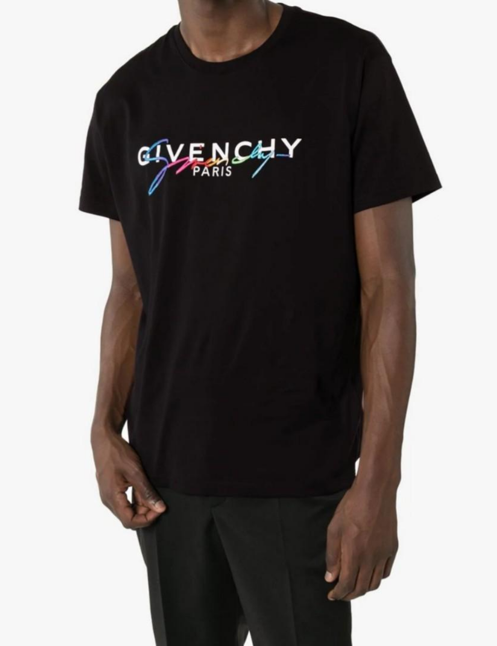 Givenchy Rainbow Embroidered Logo T Shirt The Factory KL