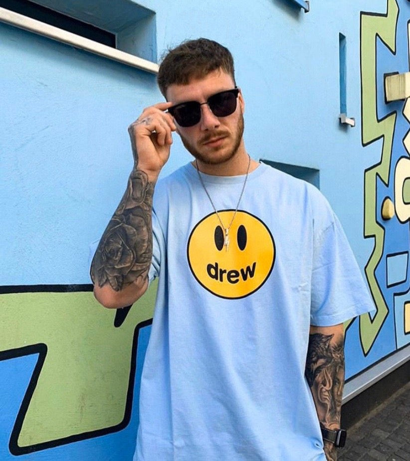 DREW HOUSE MASCOT SS TEE - LIGHT BLUE - Shop Streetwear, Sneakers, Slippers and Gifts online | Malaysia - The Factory KL