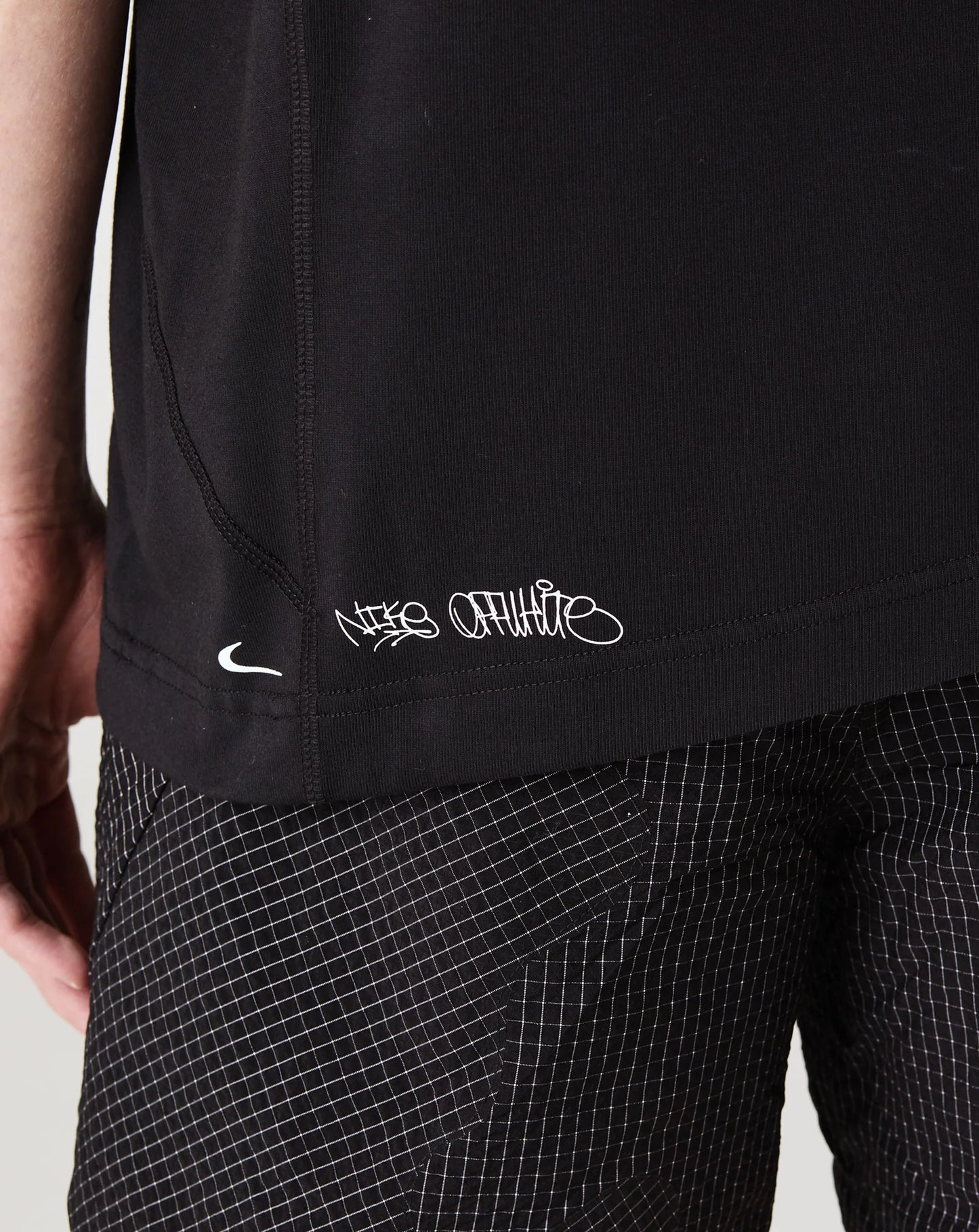 Nike X Off-White Graffiti Print Detail T-shirt (Black)