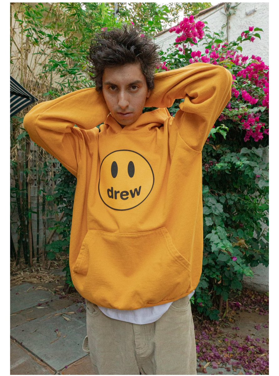 Drew House Pullover Mascot Hoodie - Yellow