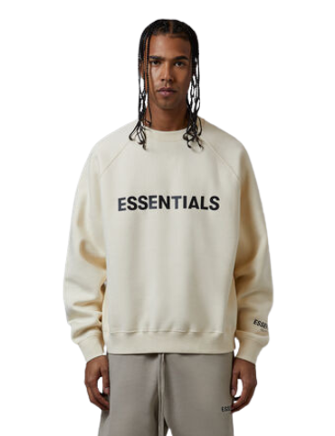 Fear Of God Fear Essentials Cream Crew Neck Sweatshirt