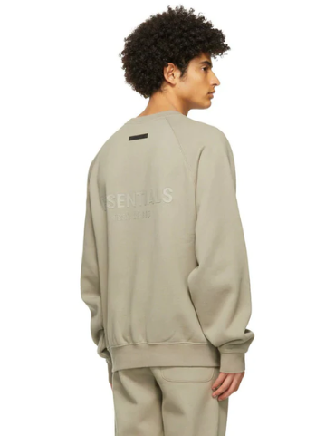 Fear of God Essentials Pull-Over Crewneck 2021 Sweatshirt (Moss)