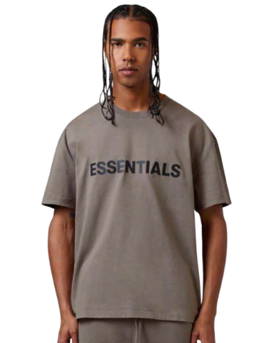 Fear Of God SS20 Essentials 3D Logo Tee Taupe - Main Image