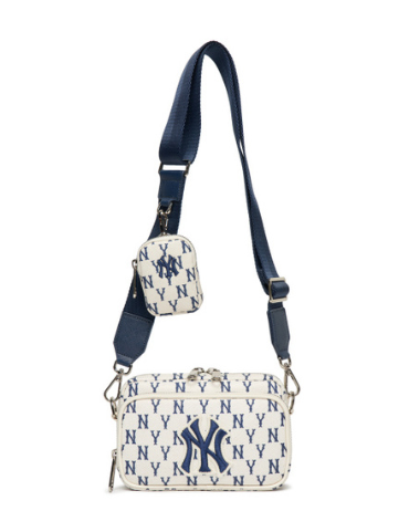 MLB Monogram Mini Crossbag NY (White)
