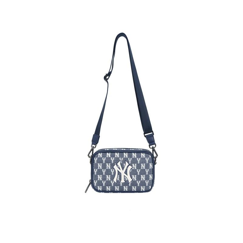 MLB Monogram Jacquard Mini Crossbody Bag (Dark Blue)