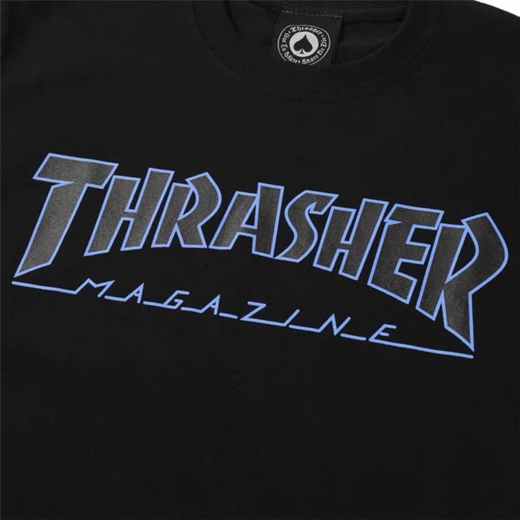 Thrasher Blue Logo T-shirt (Black) - Shop Streetwear, Sneakers, Slippers and Gifts online | Malaysia - The Factory KL