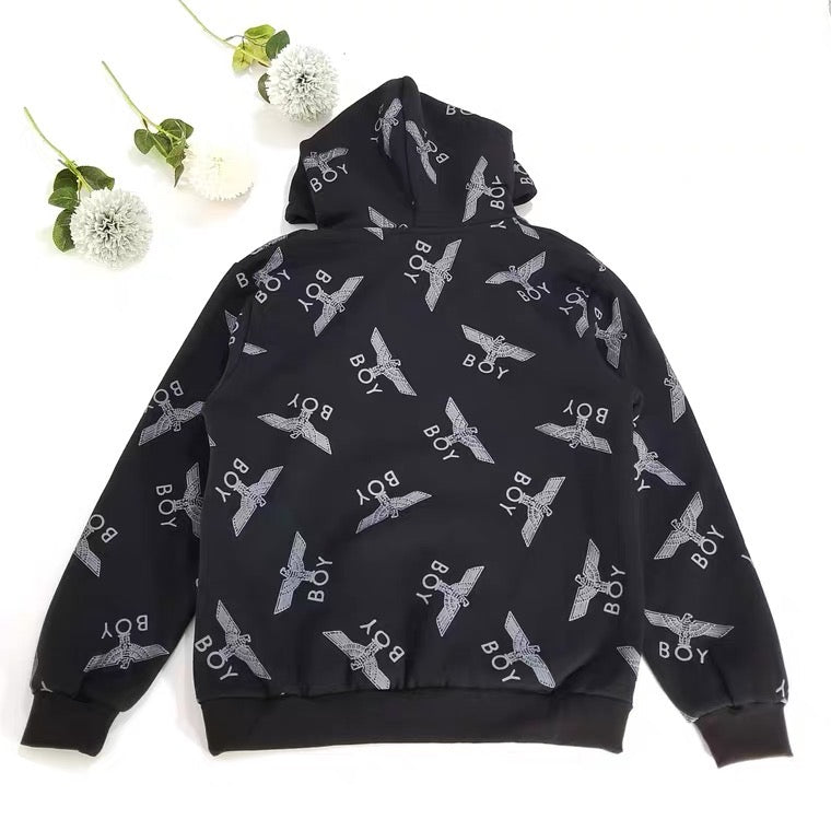 Boy London All Over Eagle Hoodie (Black)