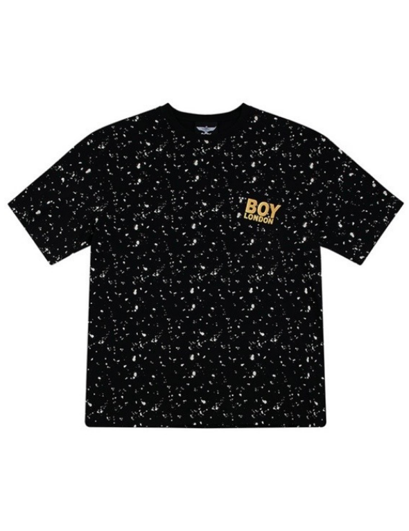 Boy London Tape Eagle Black Gold print Galaxy Tee - (Black)