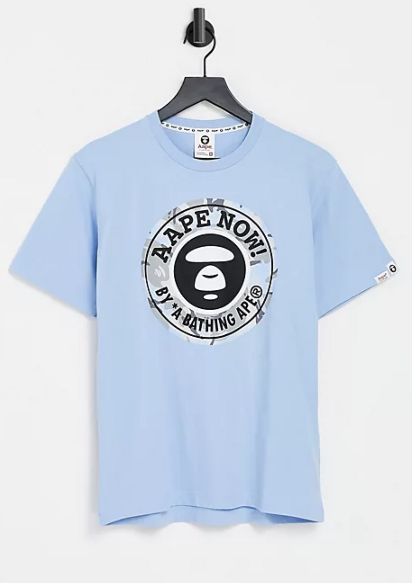 Aape Army Round Camo Logo Tee (Blue)