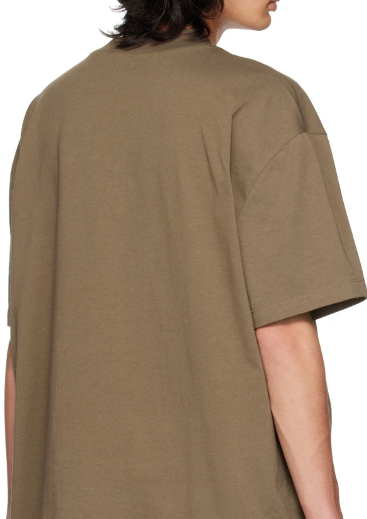 Fear Of God Essential Tee Flocked Chest Logo 2022 (Brown)