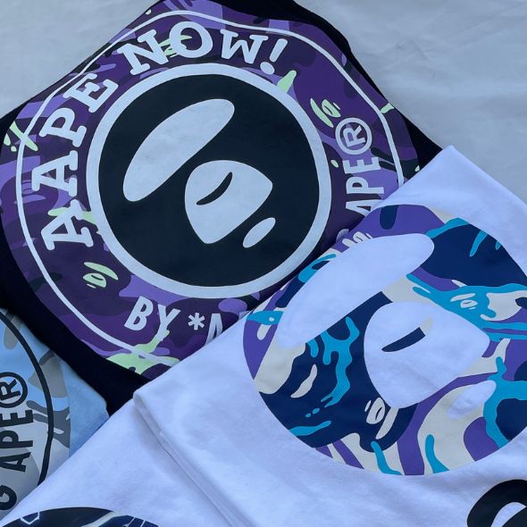 Aape Bathing Ape OG Moonface Sleeved Tee (White)