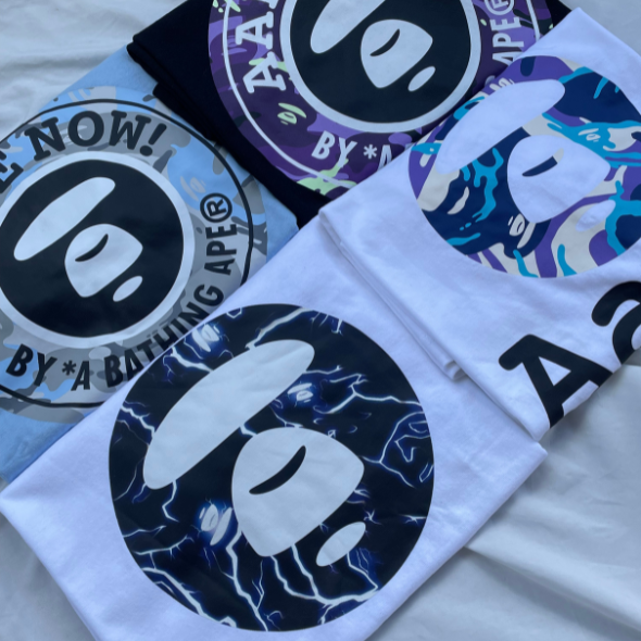 Aape Bathing Ape OG Moonface Sleeved Tee (White)