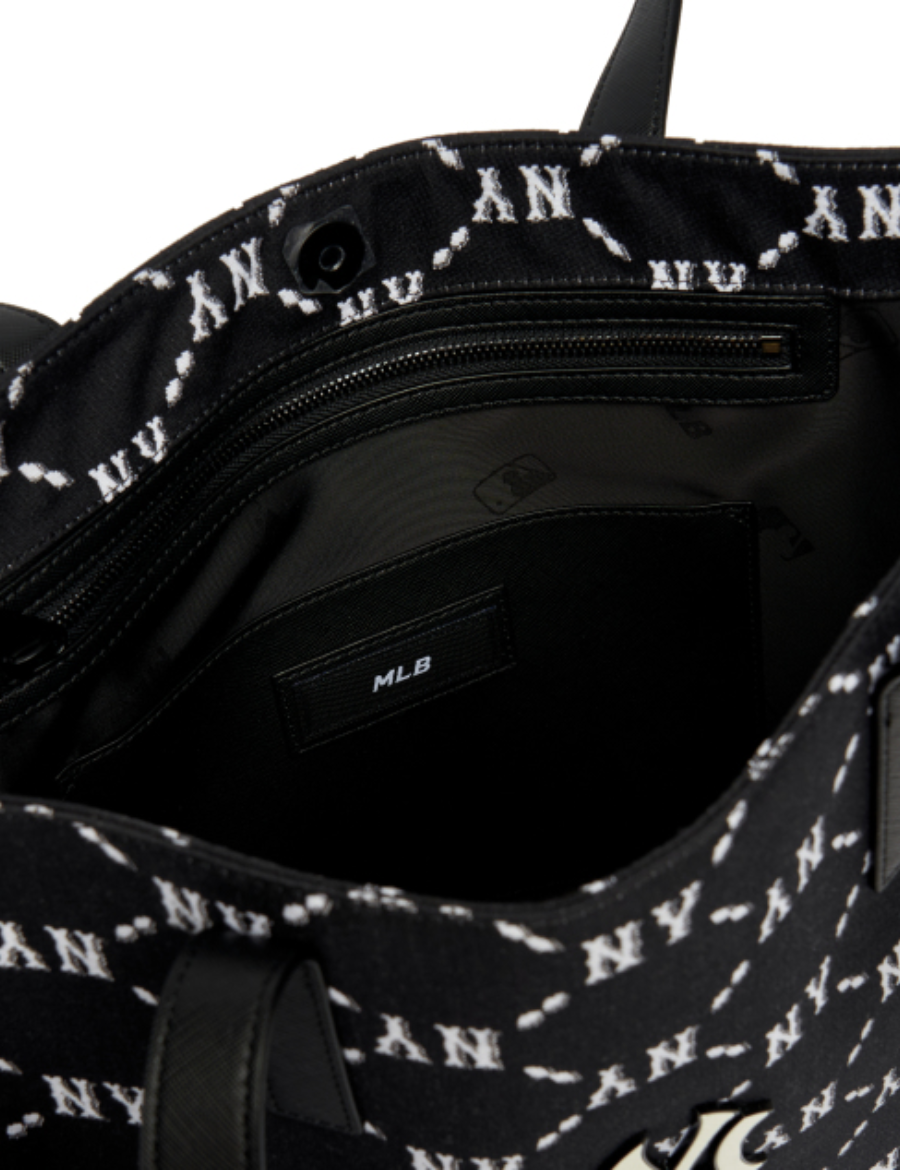 MLB Monogram Tote Bag NY (Black)