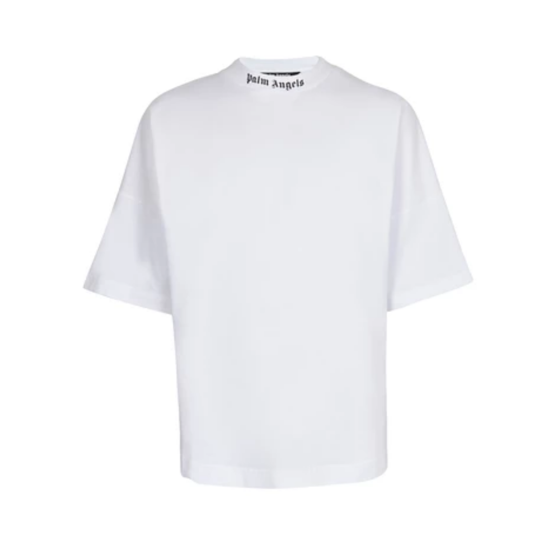 Palm Angels White with black/fuchsia logo print Tee - Shop Streetwear, Sneakers, Slippers and Gifts online | Malaysia - The Factory KL