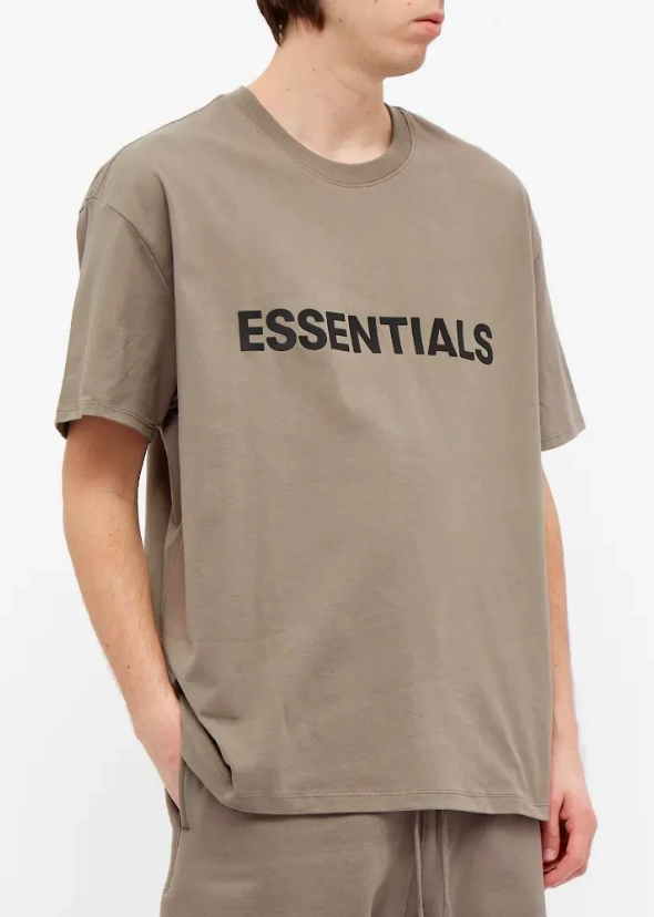 Fear Of God - SS20 Essentials 3D Logo Tee Cement