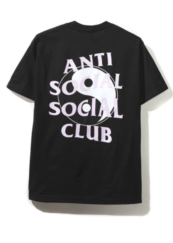 Anti social social club ying yang hoodie hotsell