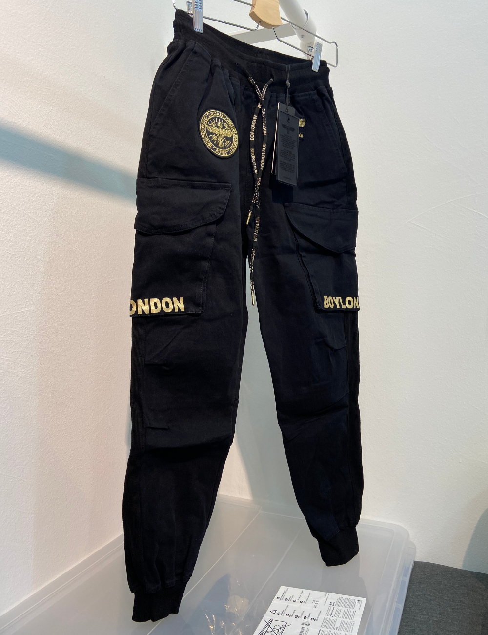 Boy London Gold Eagle Cargo Pants