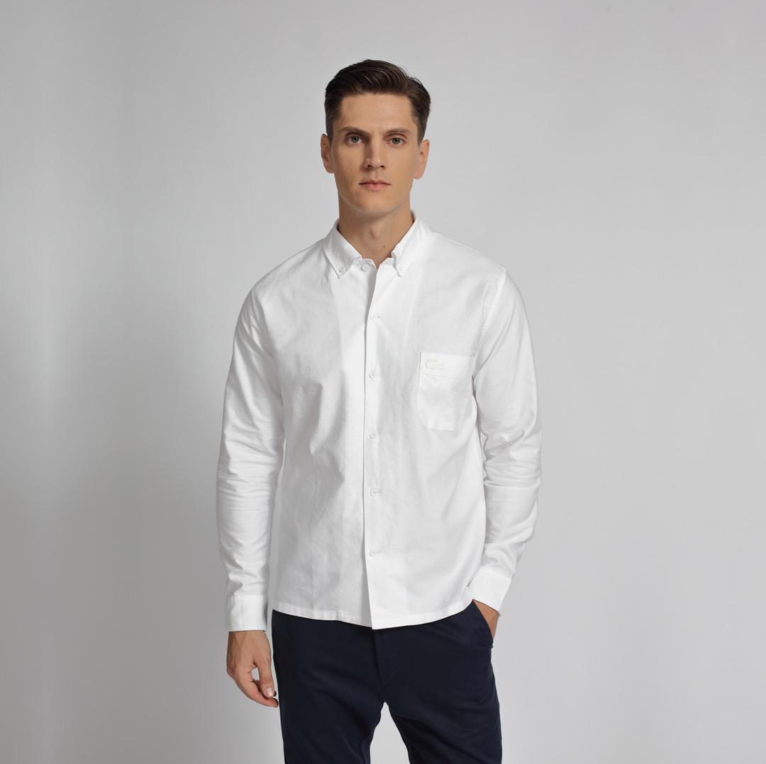 Lacoste Regular Fit Cotton Poplin Shirt ( White ) - Shop Streetwear, Sneakers, Slippers and Gifts online | Malaysia - The Factory KL