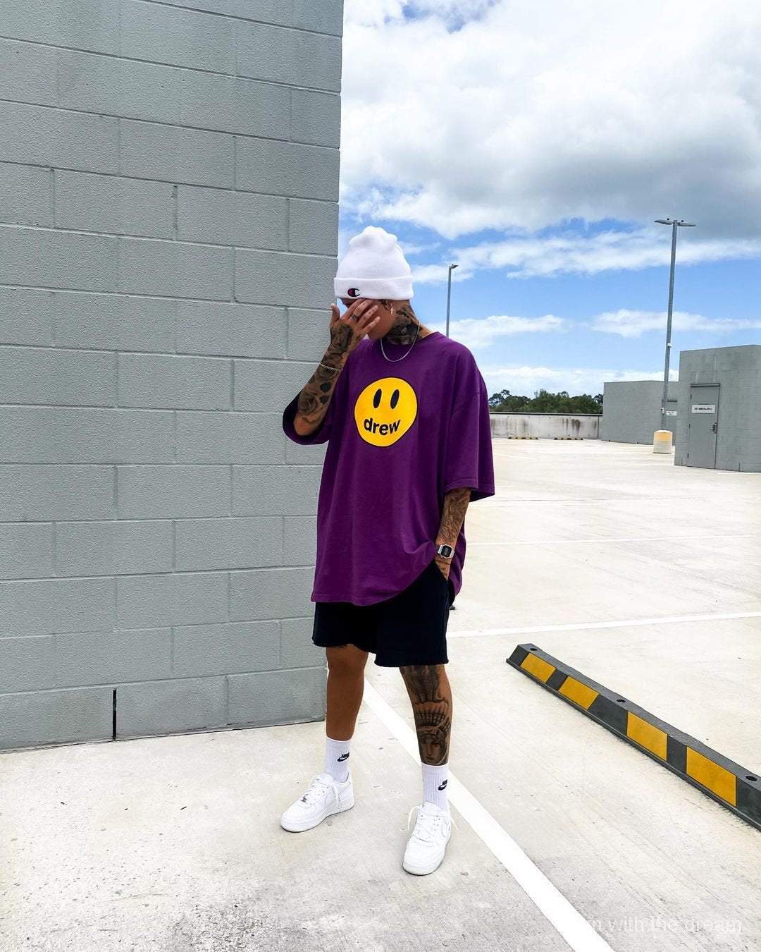 DREW HOUSE MASCOT SS TEE - PURPLE - Shop Streetwear, Sneakers, Slippers and Gifts online | Malaysia - The Factory KL
