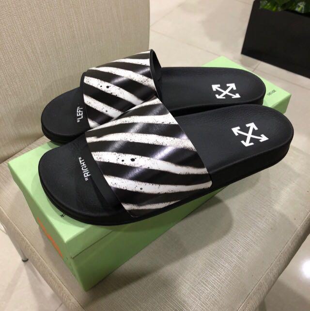 OFF-WHITE Spray Stripes Slides Black - Shop Streetwear, Sneakers, Slippers and Gifts online | Malaysia - The Factory KL