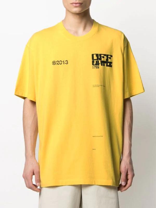 Off-White TECH MARKER S/S OVER 2021 T-shirt - Yellow - Shop Streetwear, Sneakers, Slippers and Gifts online | Malaysia - The Factory KL