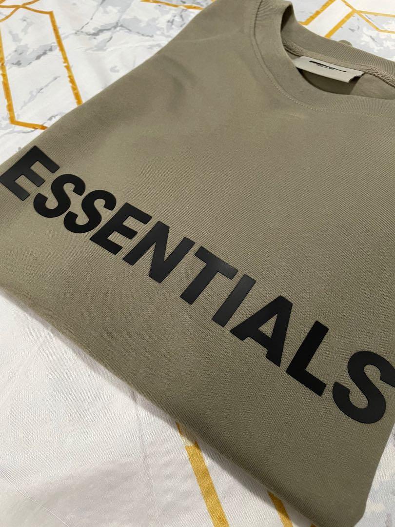 Fear Of God - SS20 Essentials 3D Logo Tee Cement