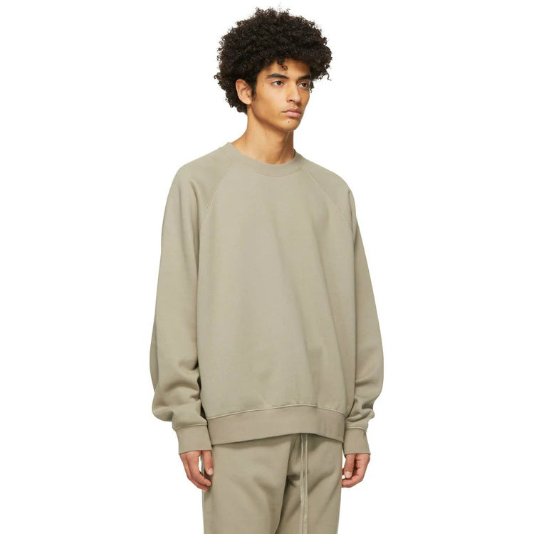 Fear of God Essentials Pull-Over Crewneck 2021 Sweatshirt (Moss)