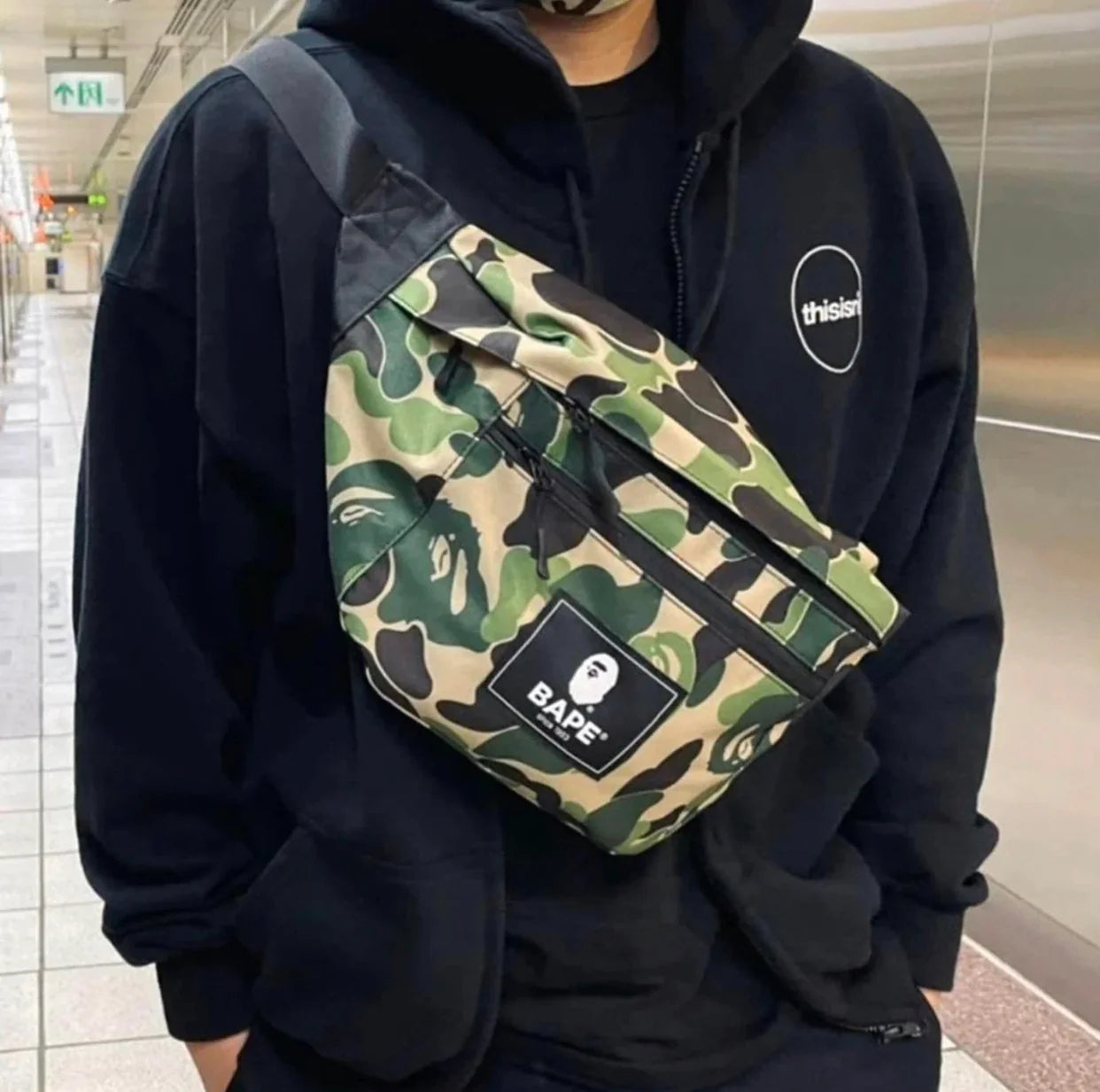 Bape Camo Waist Bag