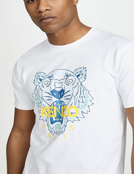 Kenzo Blue Tiger Logo T-Shirt - Shop Streetwear, Sneakers, Slippers and Gifts online | Malaysia - The Factory KL
