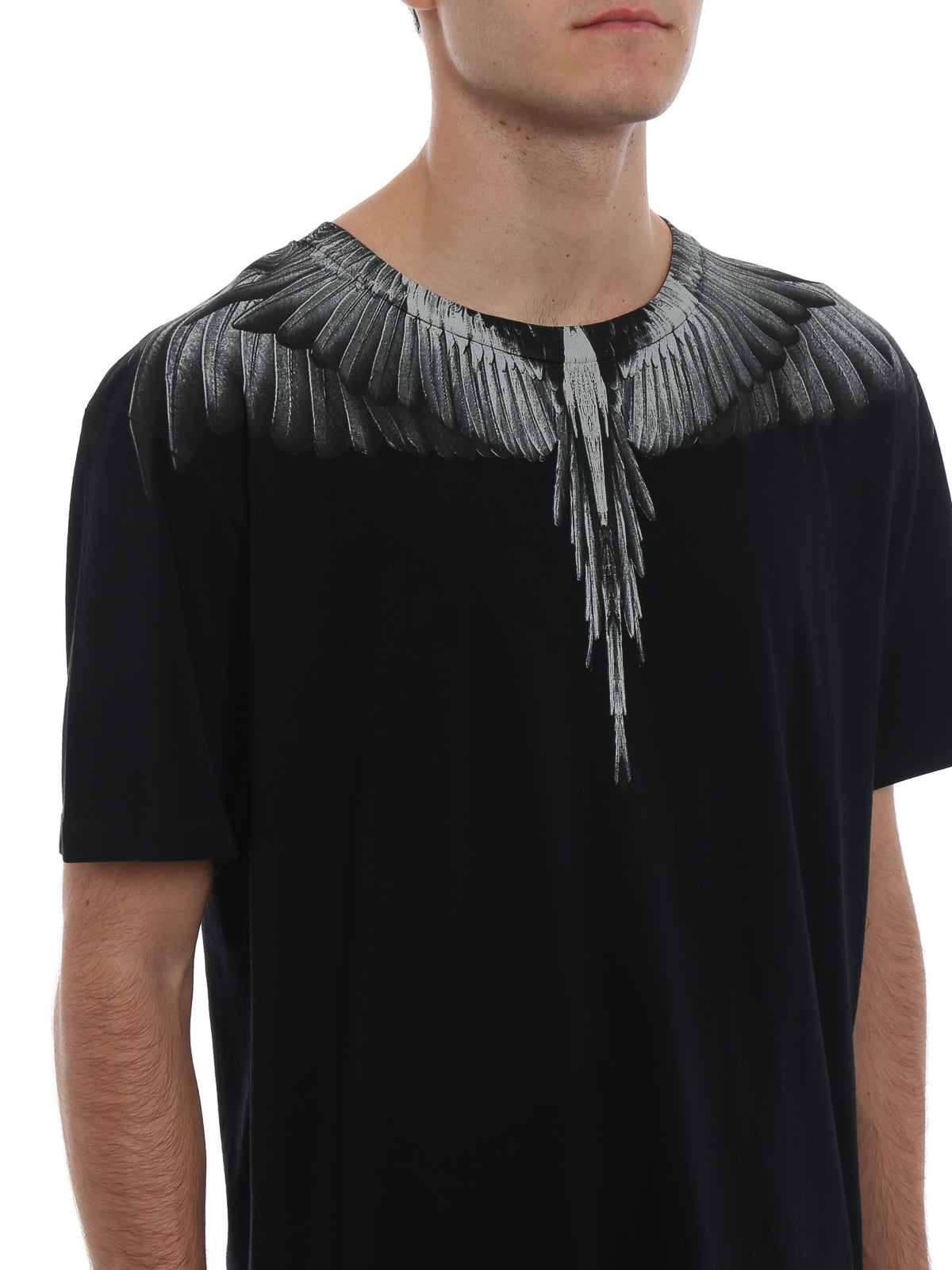 MARCELO BURLON COUNTY OF MILAN - Black Grey Wings T-shirt (Black)