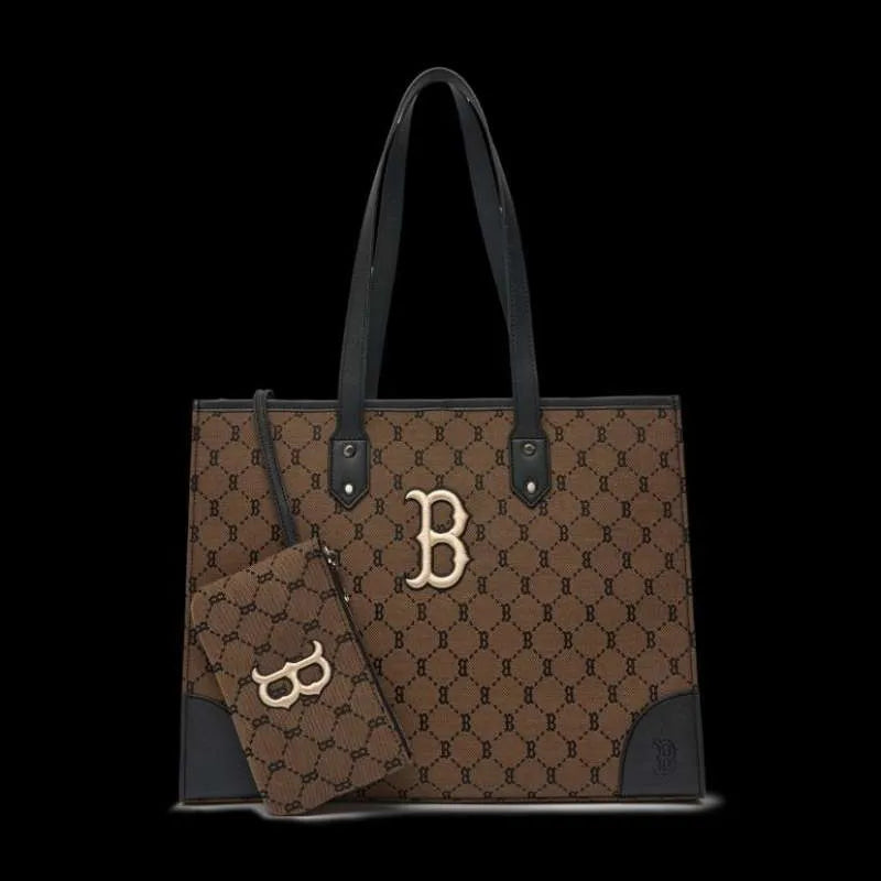 MLB MONOGRAM Diamond Jacquard Shopper Bag New York Yankees / Boston Redsox