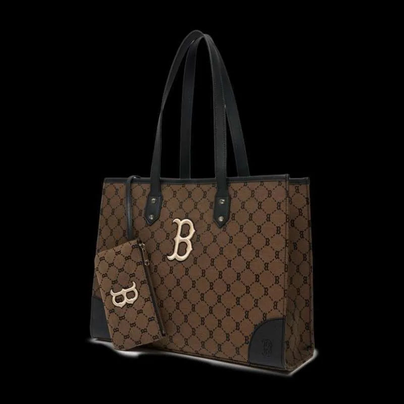 MLB MONOGRAM Diamond Jacquard Shopper Bag New York Yankees / Boston Redsox