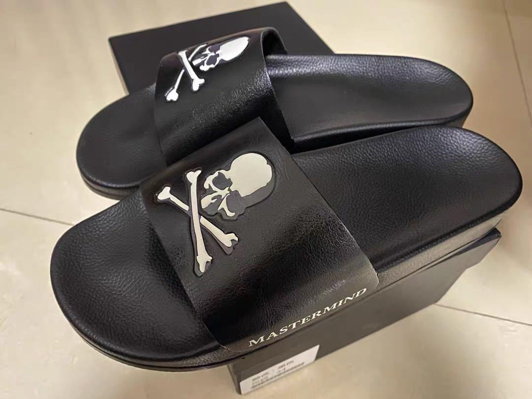 Mastermind Japan Tokyo Debossed Slide Sandal (Black) - Shop Streetwear, Sneakers, Slippers and Gifts online | Malaysia - The Factory KL
