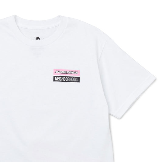 Anti Social Social Club x Neighborhood 'Stuck On You' Tee (White) - Shop Streetwear, Sneakers, Slippers and Gifts online | Malaysia - The Factory KL