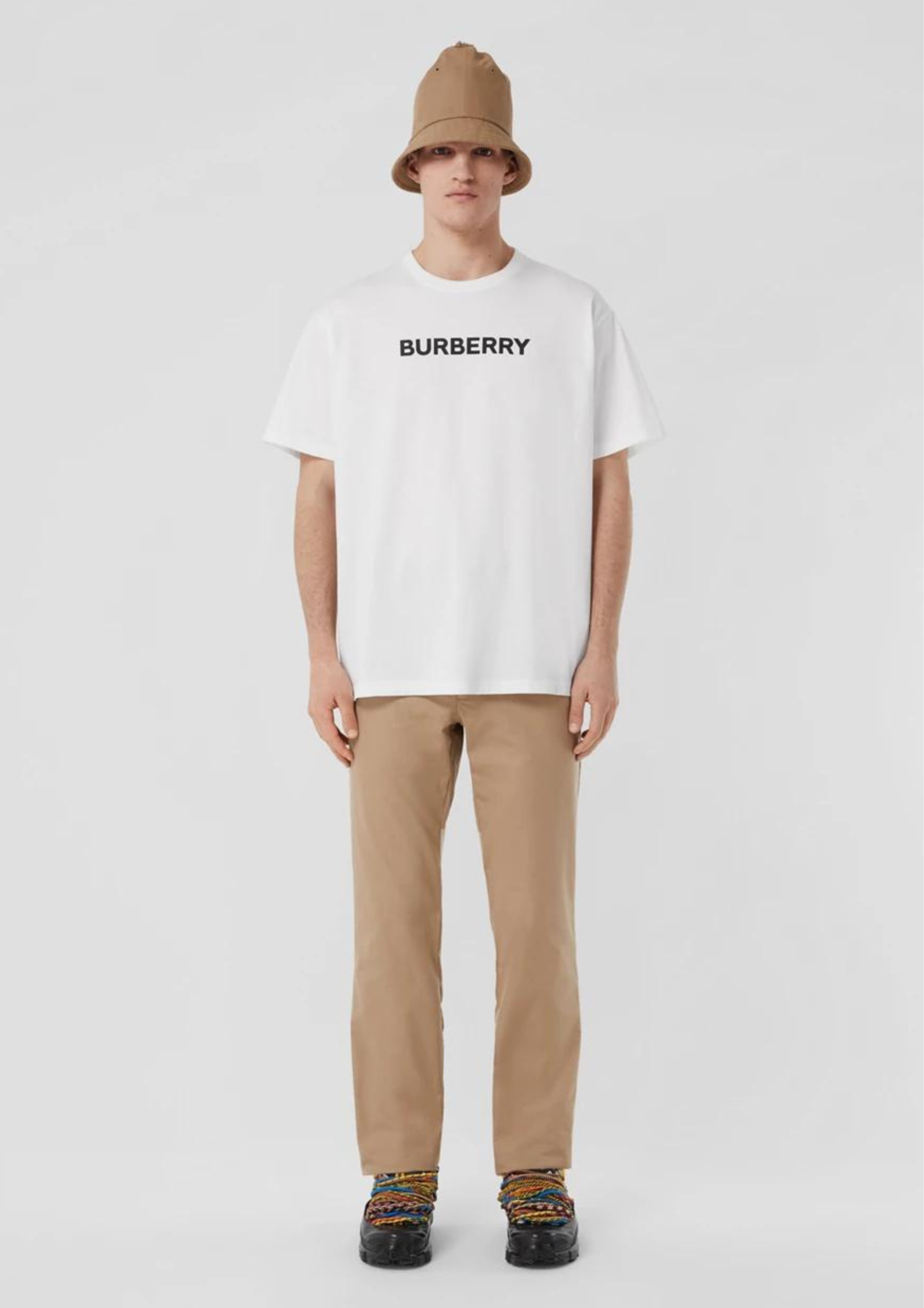Burberry t shirt mens top grey