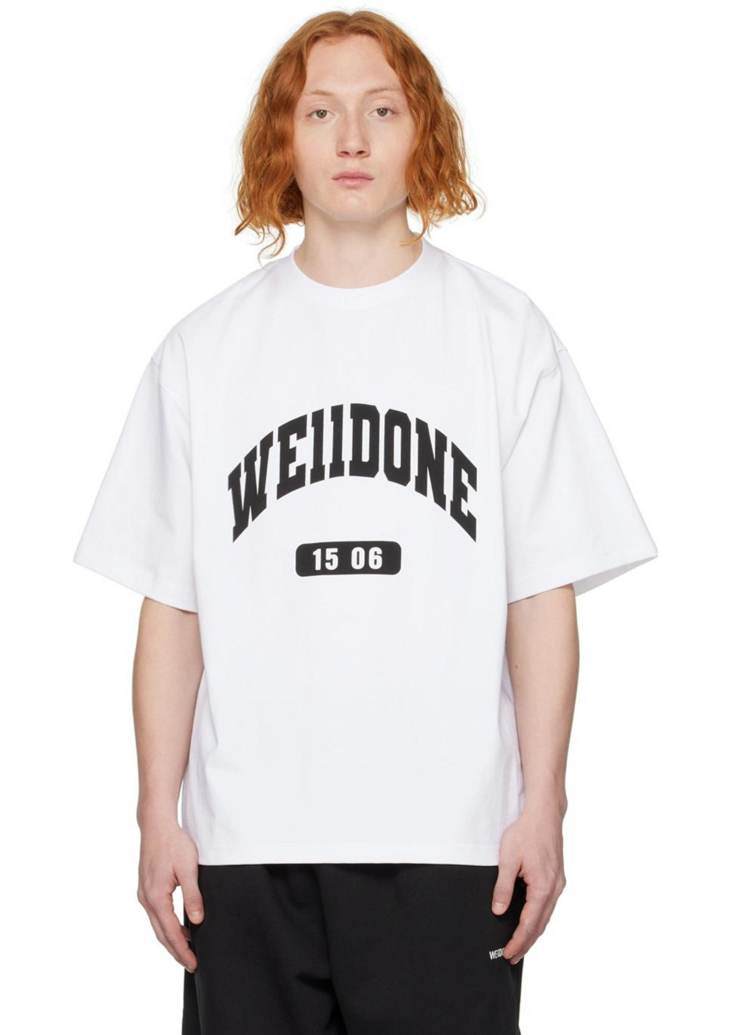 WE11DONE FW22 Printed T-Shirt (White)