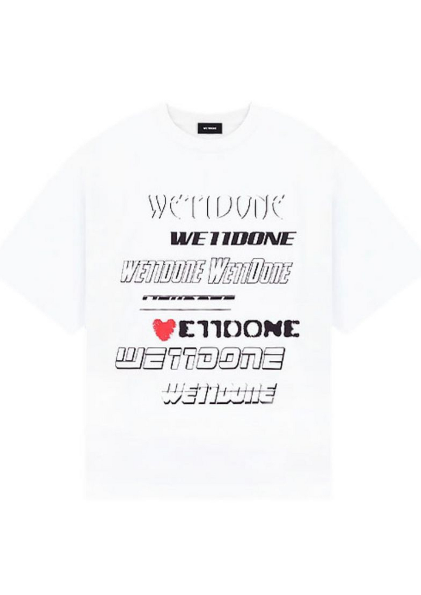 WE11DONE Cotton Printed T-Shirt SS23 (White)