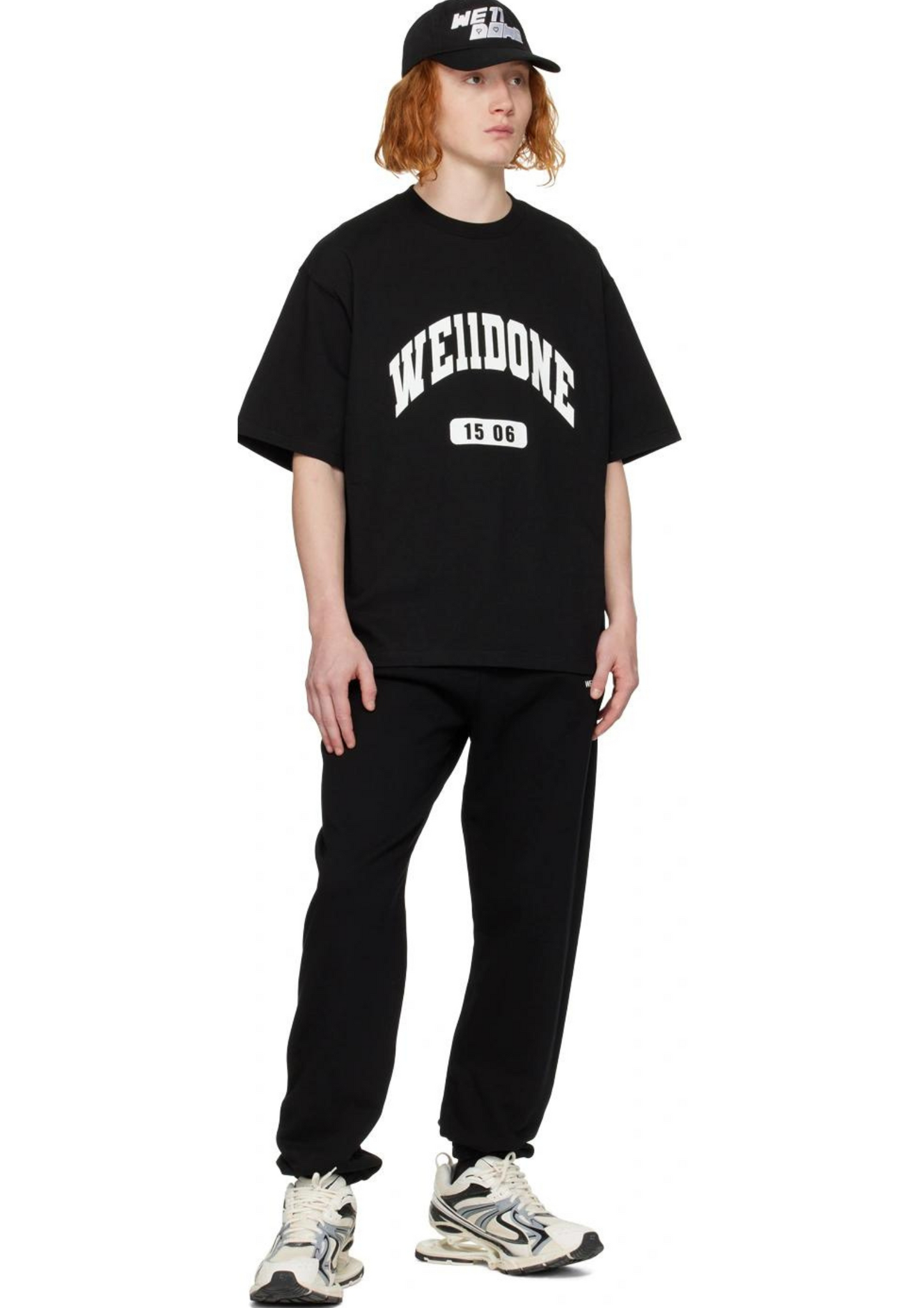WE11DONE FW22 Printed T-Shirt (Black)