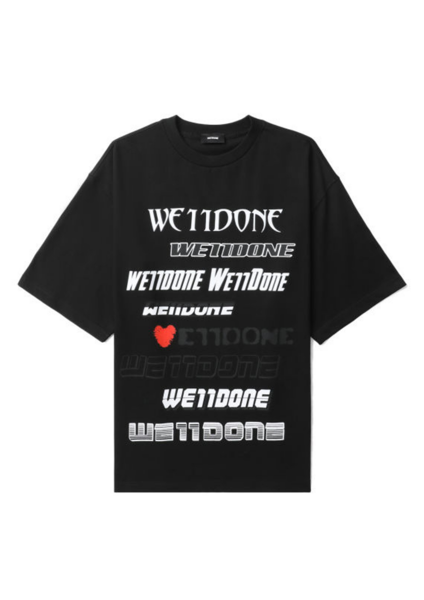 WE11DONE Cotton Printed T-Shirt SS23 (Black)