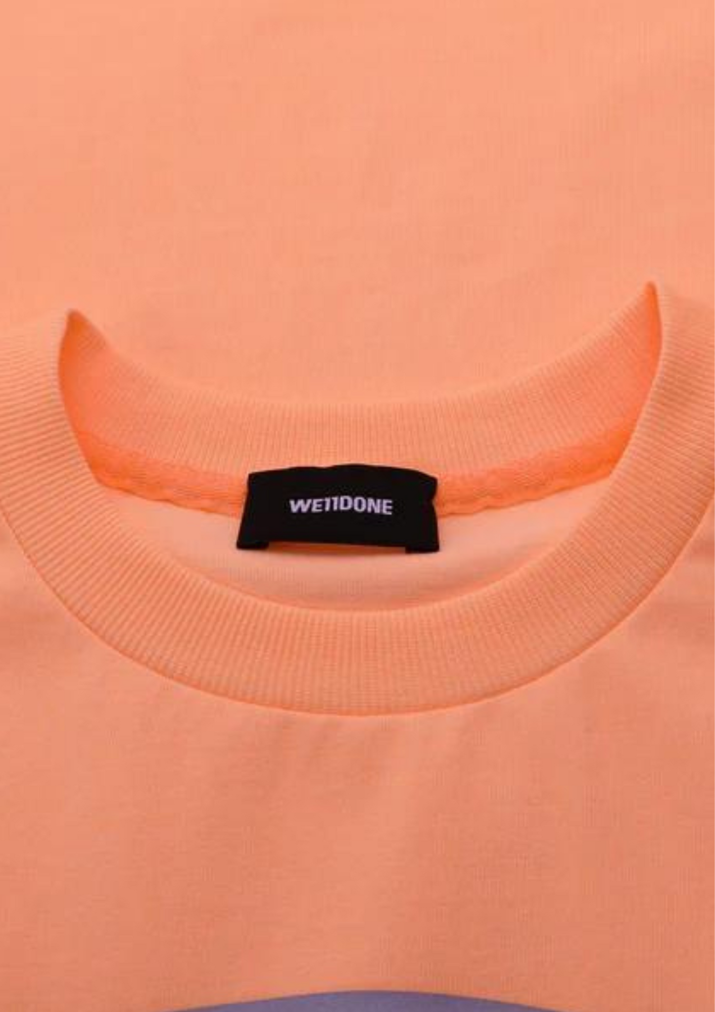 WE11DONE Logo Printed Oversized T-Shirt (Orange)