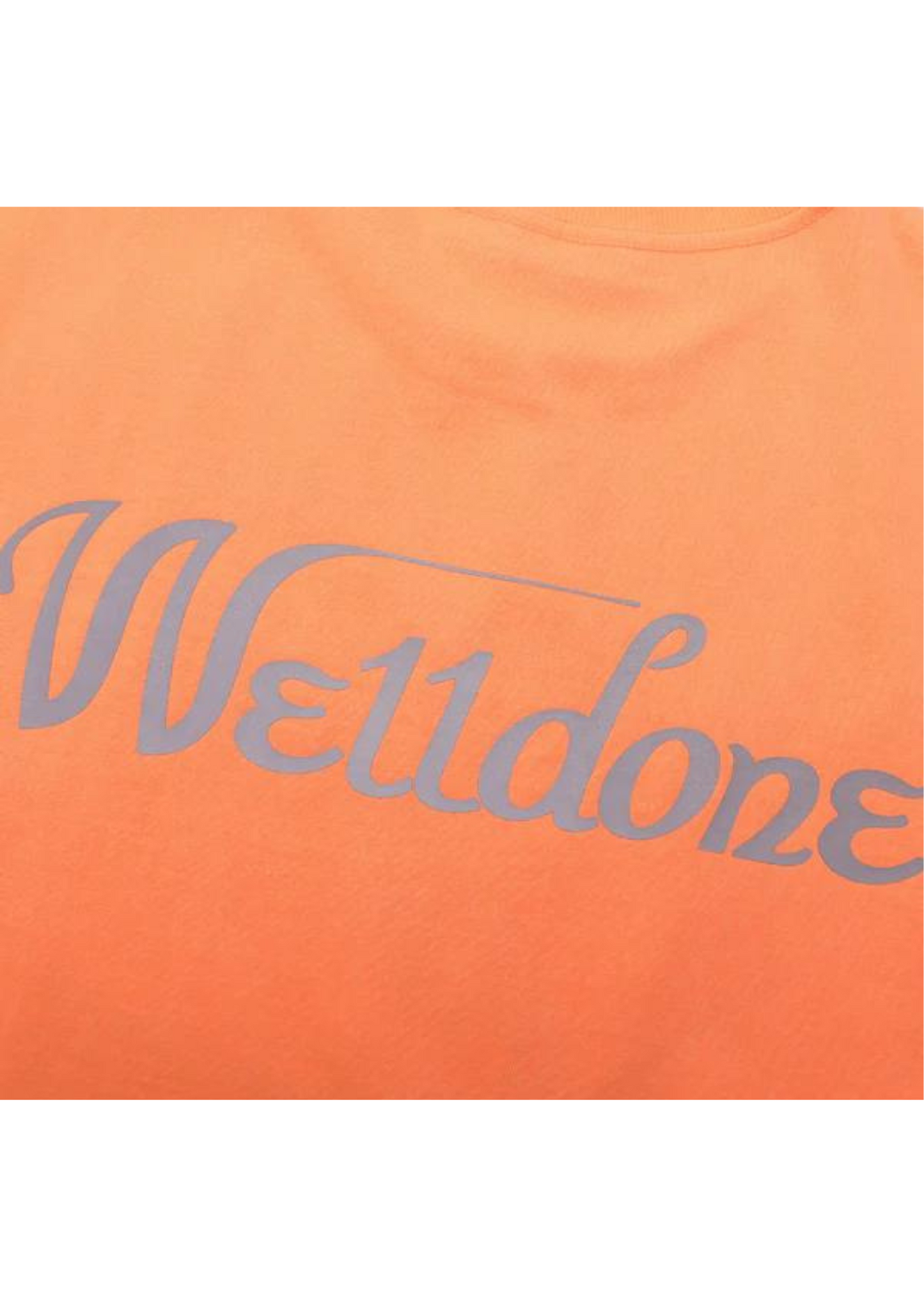 WE11DONE Logo Printed Oversized T-Shirt (Orange)