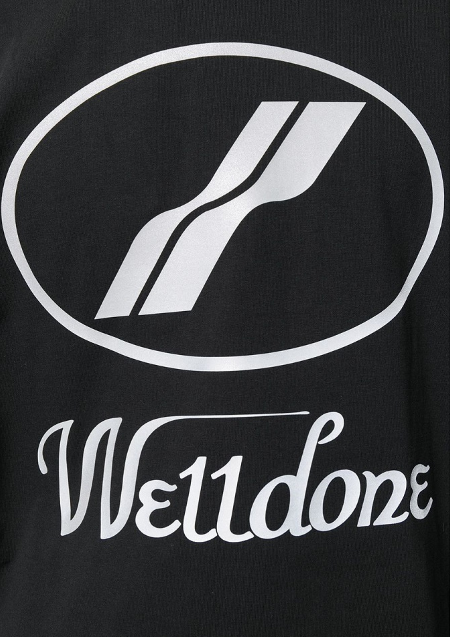 WE11DONE Logo Printed Oversized T-Shirt (Black)